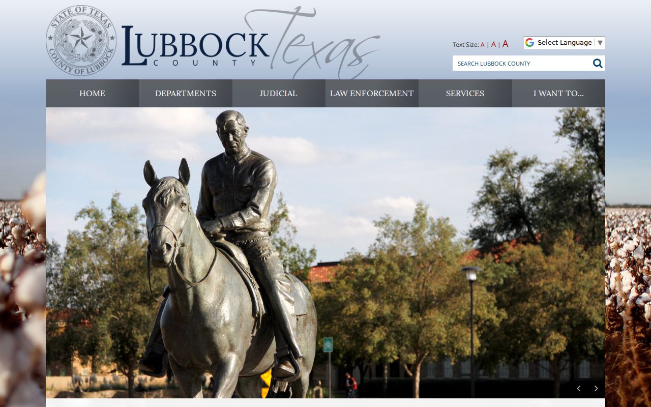 Lubbock County government gateway for criminal records